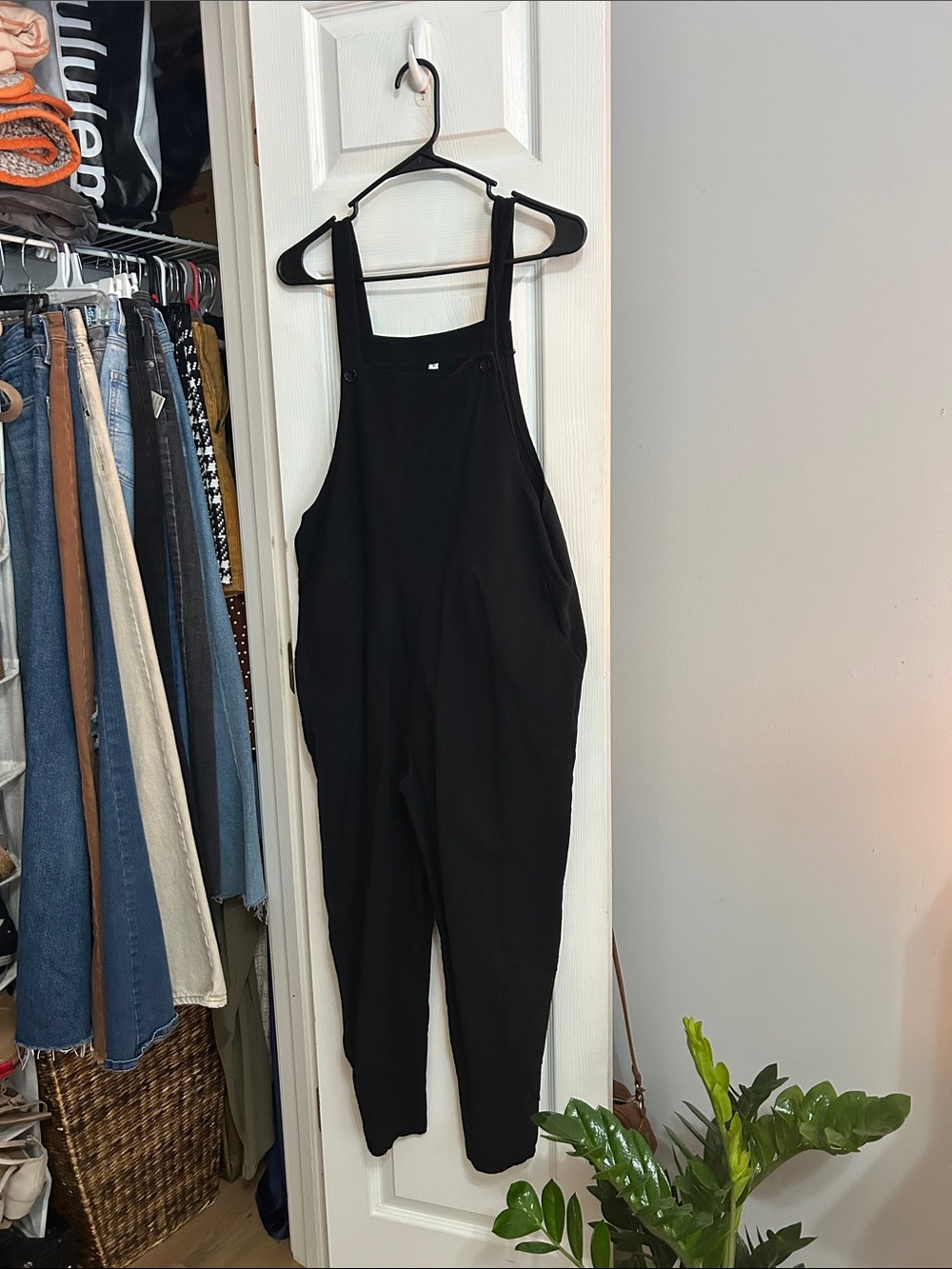 Black Overalls Jumpsuit